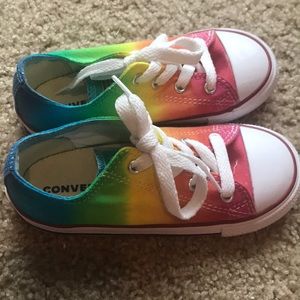 Toddler Custom Rainbow Converse Shoes 10
